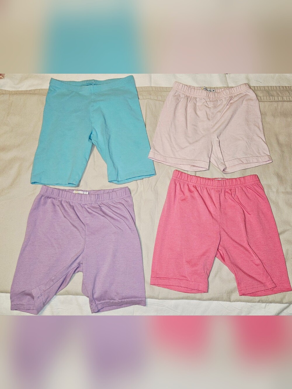 Bundle of 4 Girls Size 7/8 Bike Shorts – Perfect Summer Play Bundle!